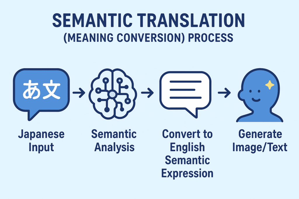 AIの「意味変換」プロセス